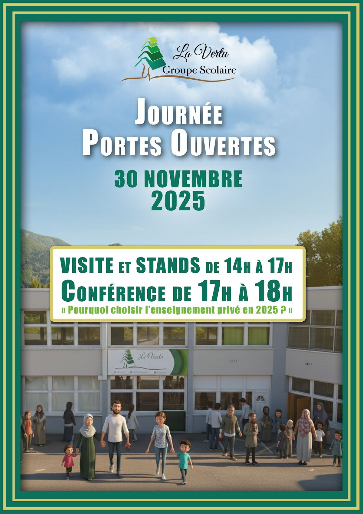 S\u00e9minaire Parents \u2013 Journ\u00e9e Portes Ouvertes du Groupe Scolaire La Vertu