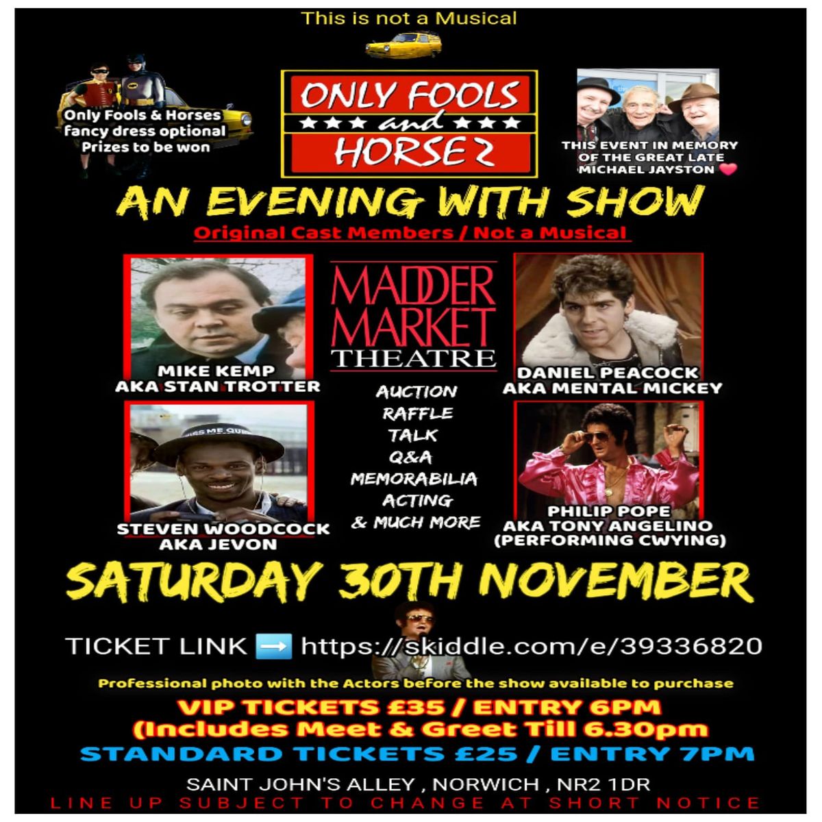 A Evening with the gang from Only Fools and Horses