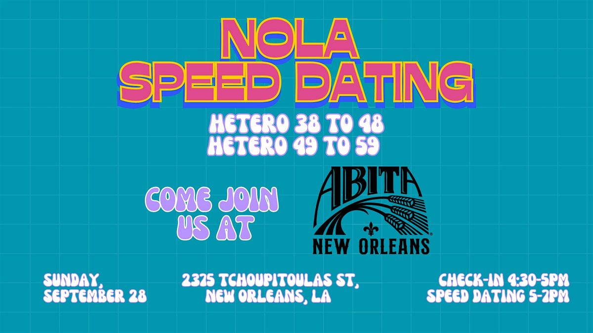 9\/28 - NOLA Speed Dating @ Abita New Orleans