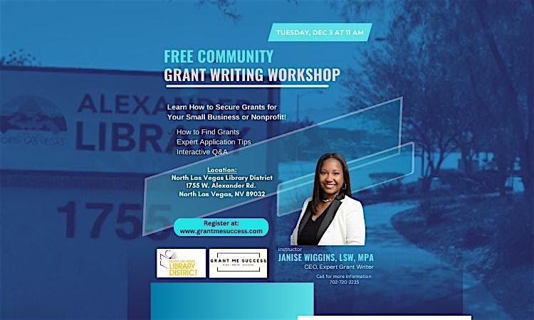 FREE Community Grant Writing Workshop - 12\/3\/2024