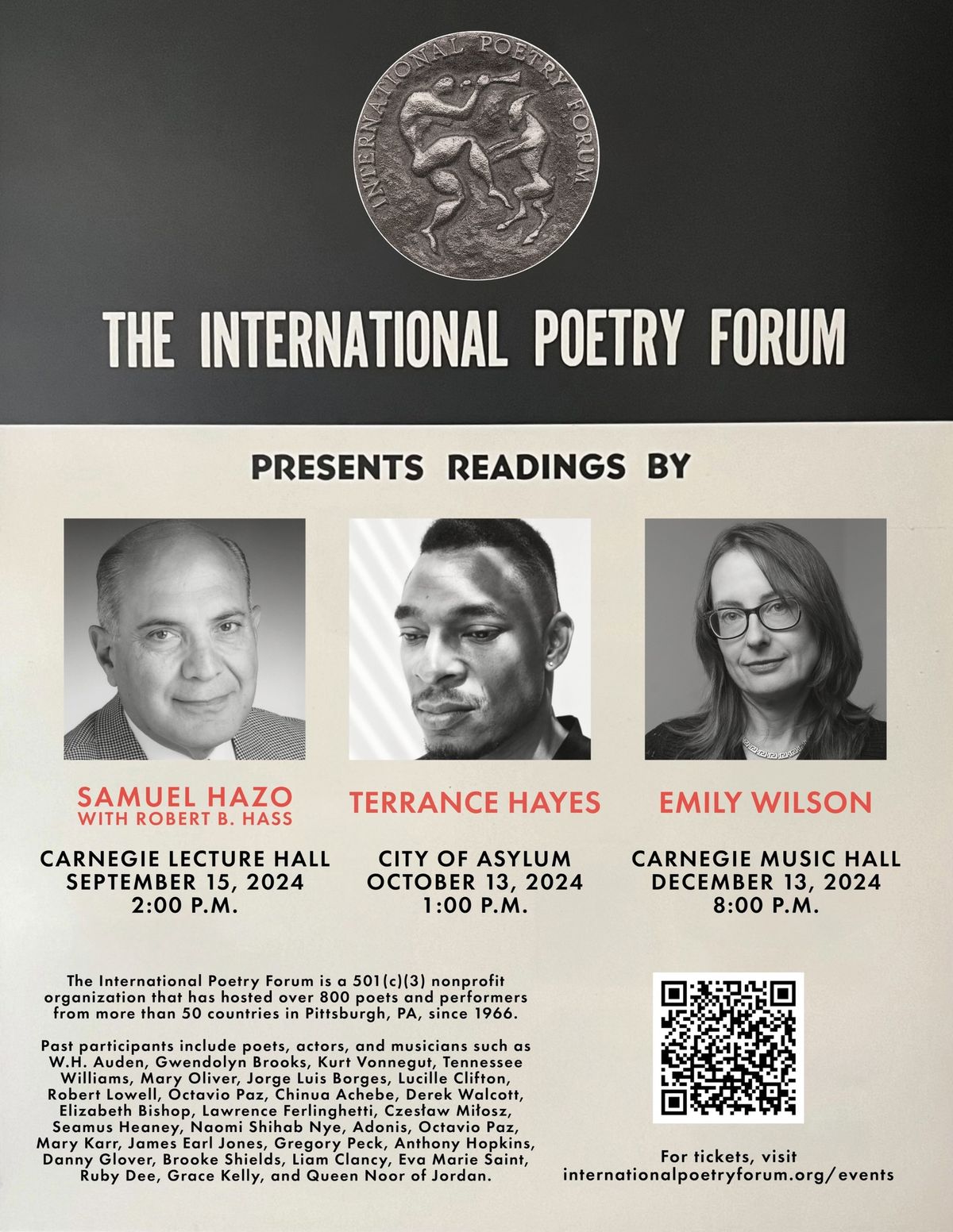 Relaunch of the International Poetry Forum with Terrance Hayes