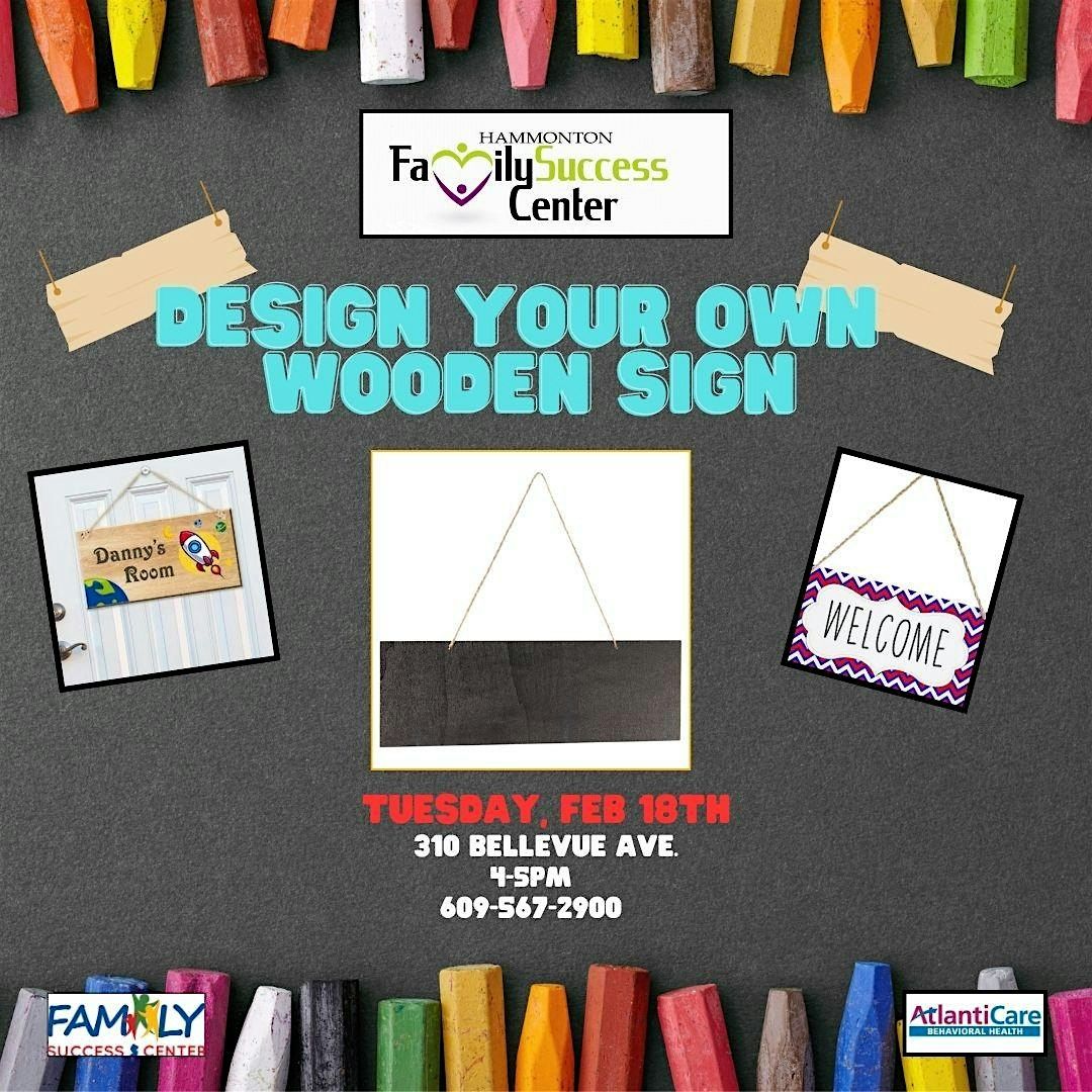 Kids Design Your Own Wooden Sign