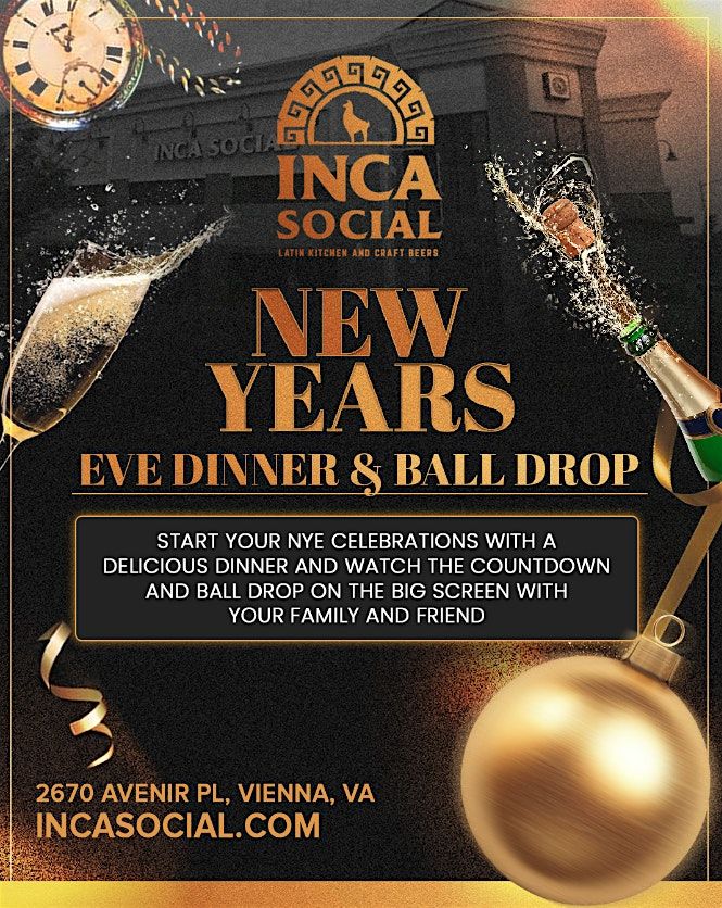 New Year's Eve Dinner & Ball Drop #ViennaVA