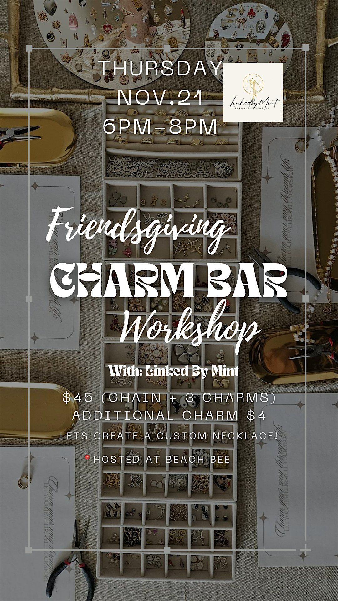 Friendsgiving Charm Bar Workshop