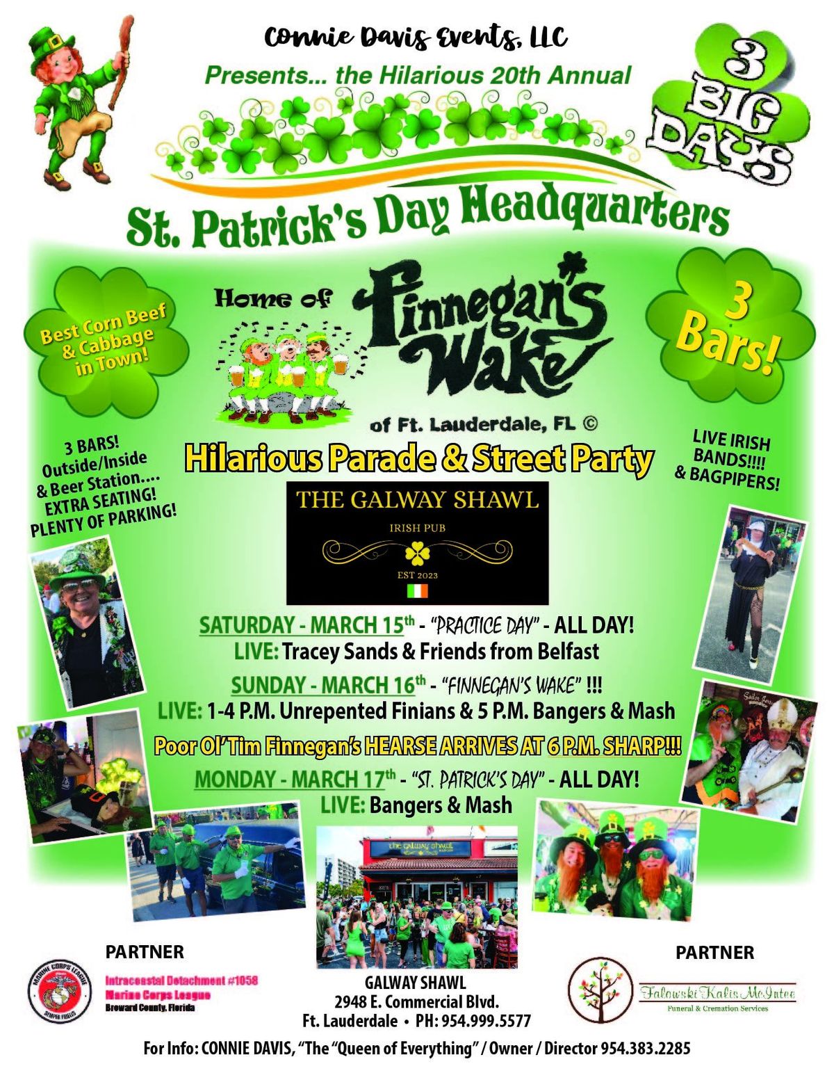 20th Annual FINNEGAN'S WAKE!