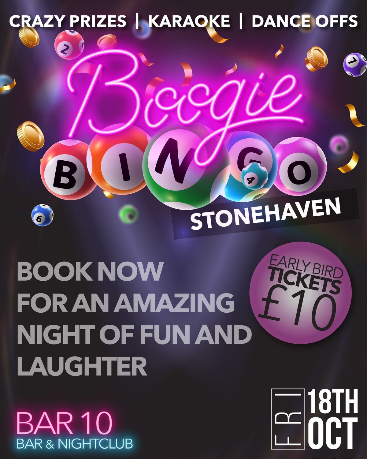 Boogie Bingo @ Bar10 Stonehaven 