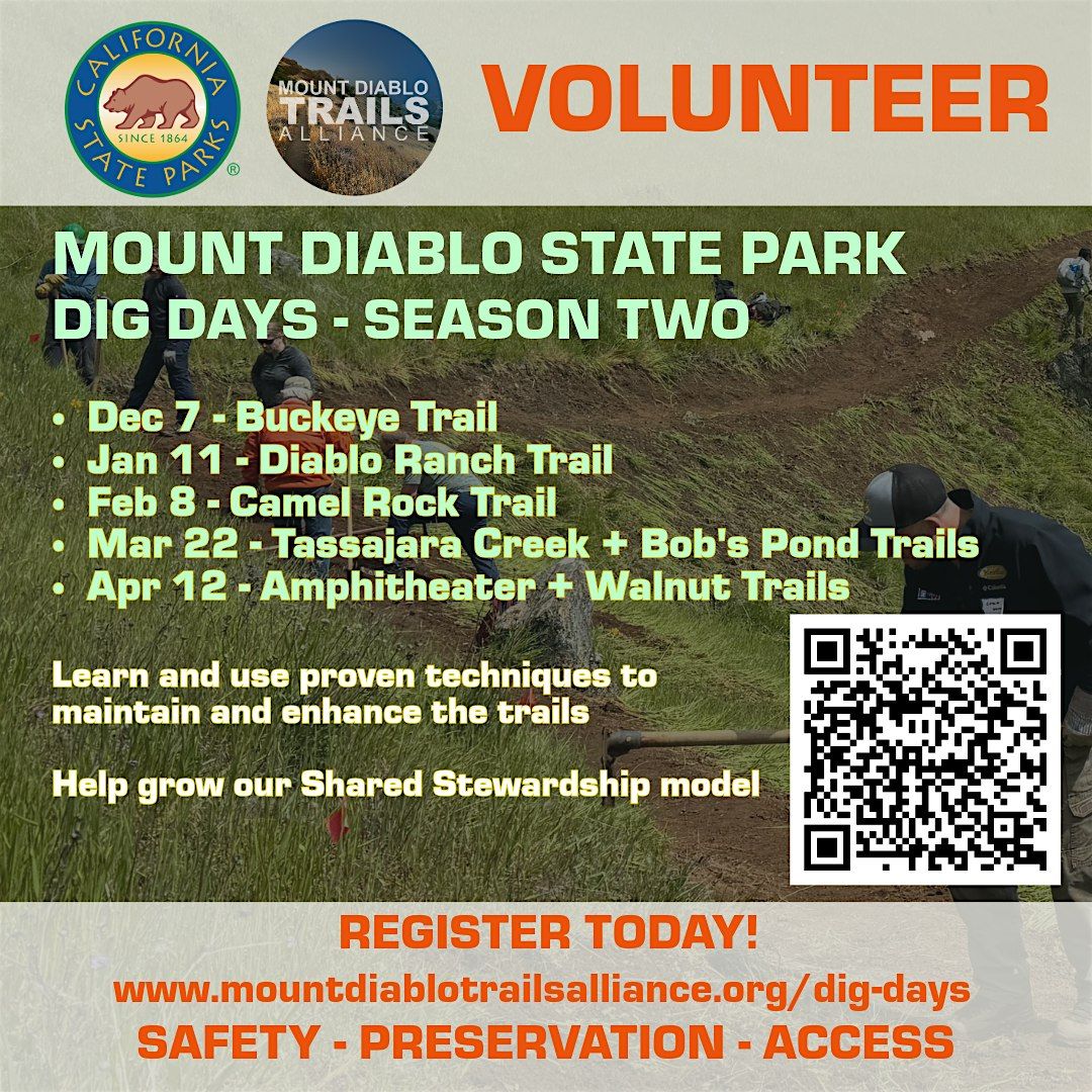 Camel Rock Trail Dig Day - Mount Diablo State Park