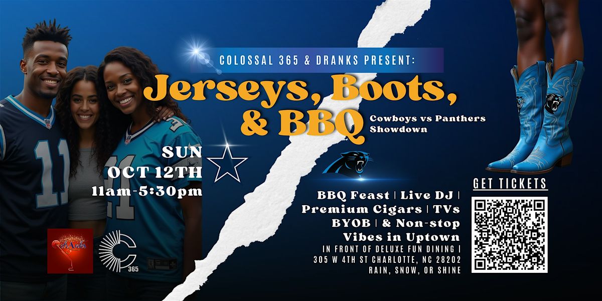 Cowboys vs Panthers Football Tailgate \u2013 Jerseys, Boots, & BBQ