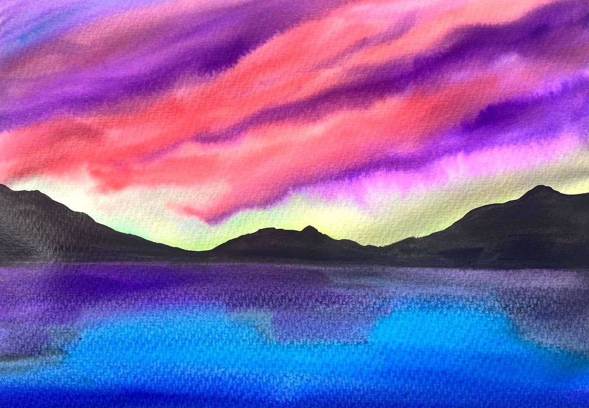 Watercolour and Wine Night in Whang\u0101rei - Aurora Sky's NZ