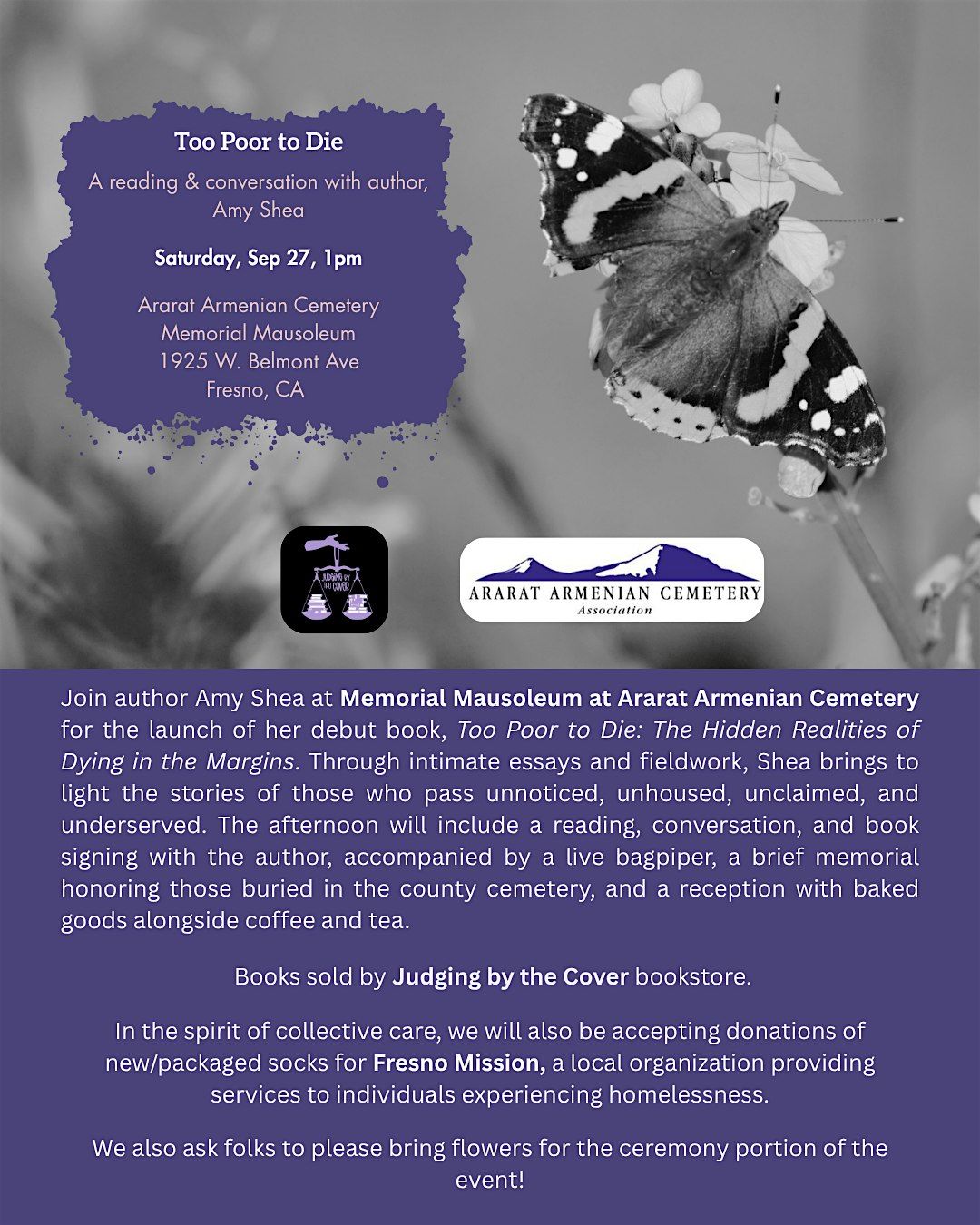 Too Poor to Die: A reading & conversation with author, Amy Shea