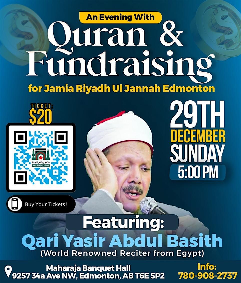 AN EVENING WITH QURAN & FUNDRAISING DINNER FOR JRJ