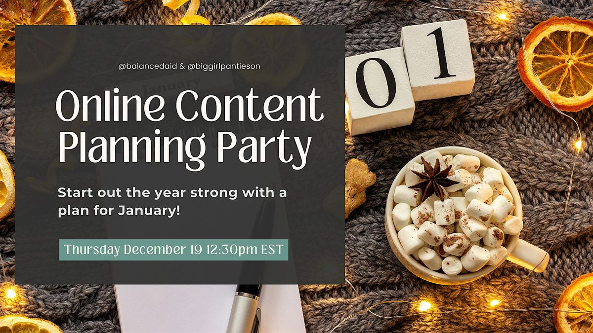 Online Content Planning Party