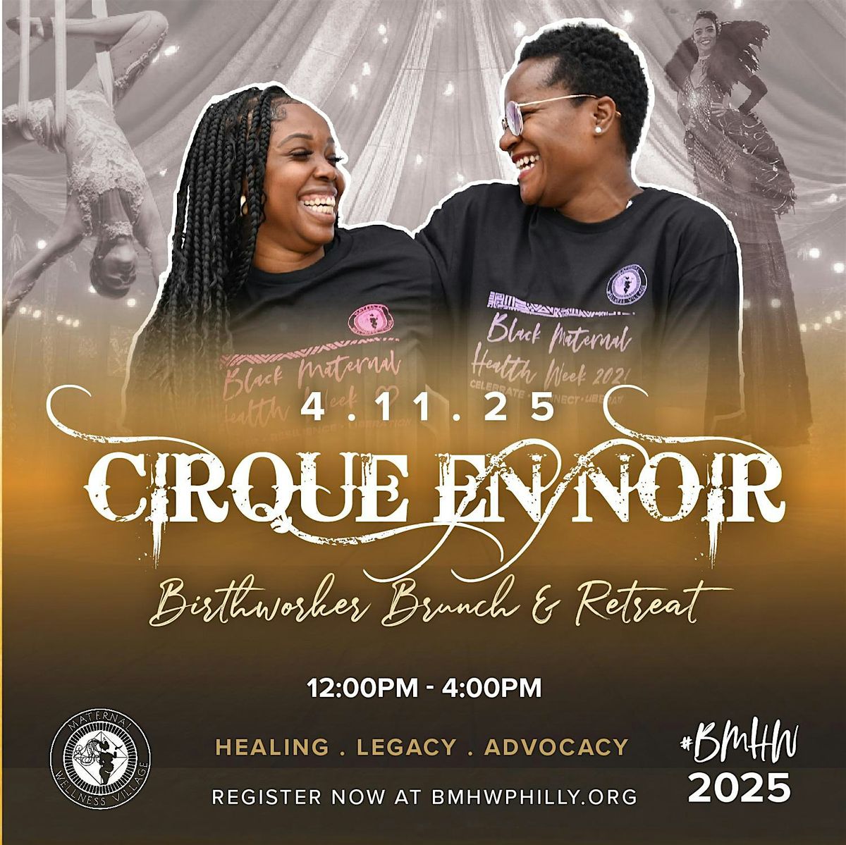 Cirque en Noir: A Brunch in Celebration of Birth Workers