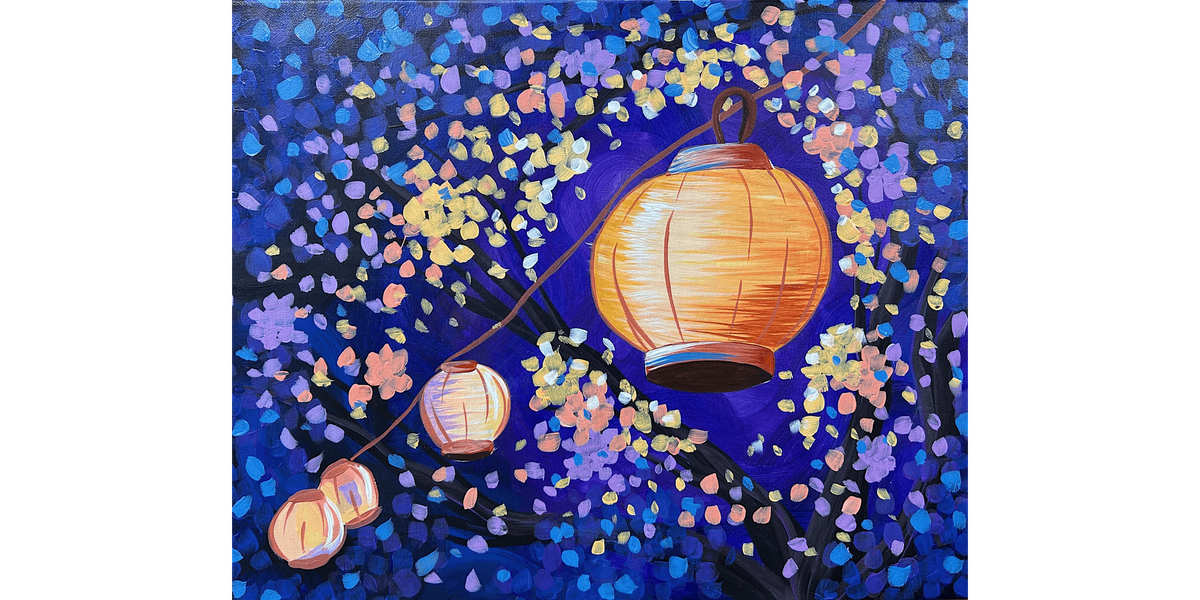 Lavender Lanterns  - Paint and Sip in Houston | Classpop!\u2122