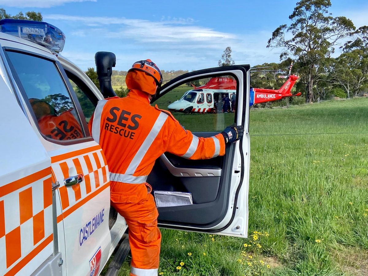 Castlemaine SES RCR Demo at the Monthly Farmers' Market