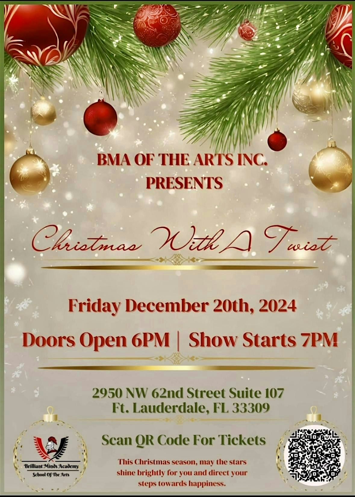 BMA Of The Arts Inc. Presents \u201cChristmas With A Twist\u201d Holiday Explosion