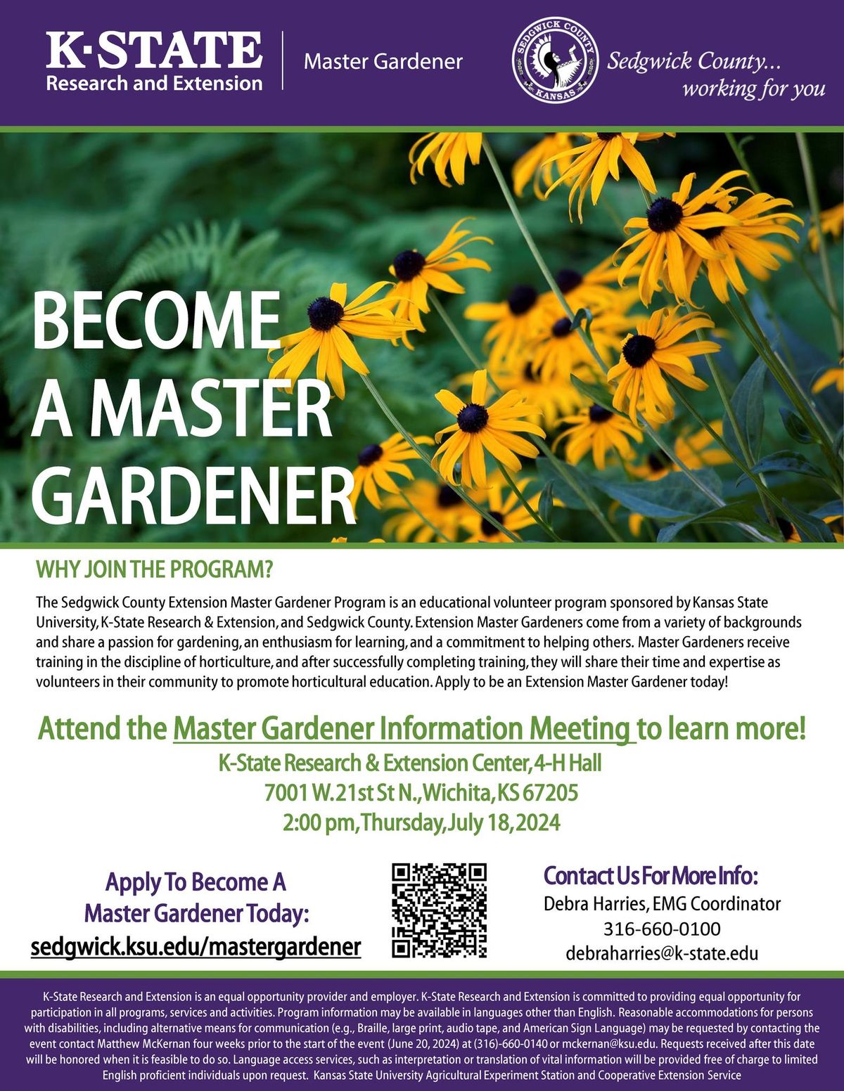Master Gardener Program Informational Meeting