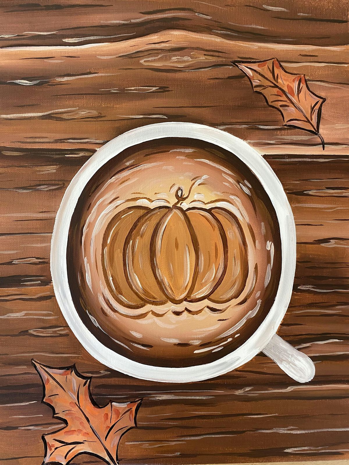 Pumpkin Spice season paint night in Newport Beach!