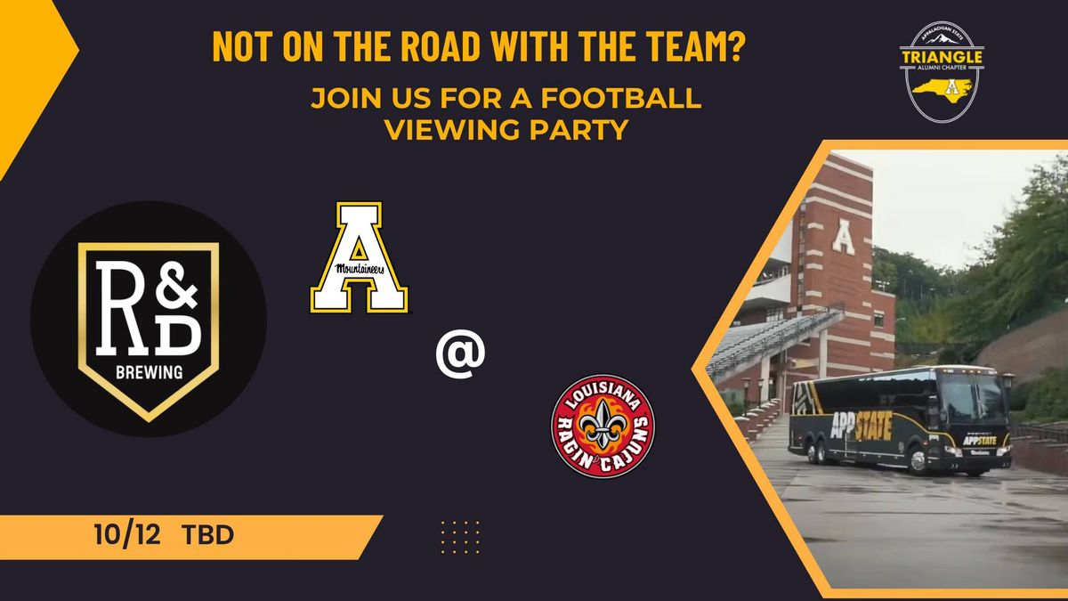 AppState @ Louisiana Viewing Party @ R&D Brewing