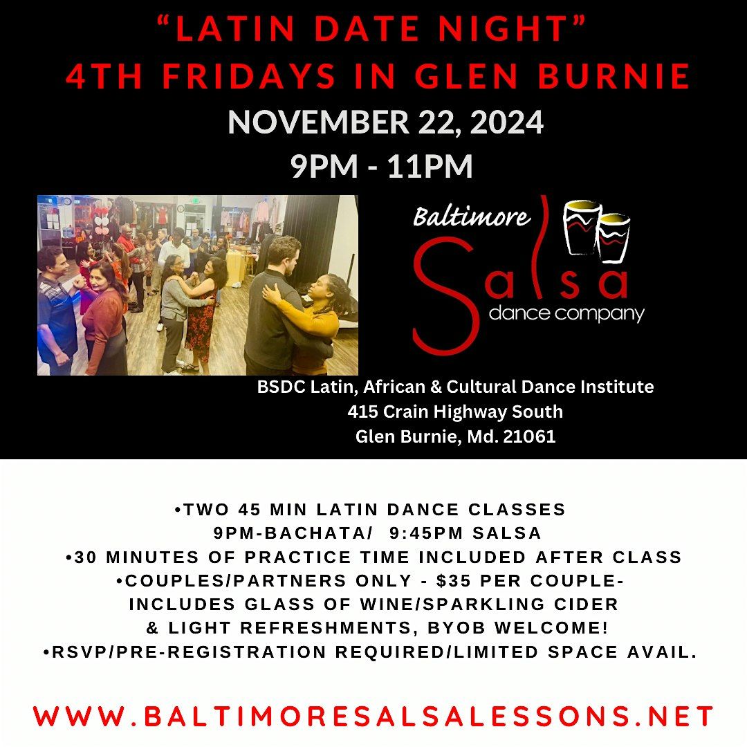 4th Fridays- Latin Date Night in Glen Burnie