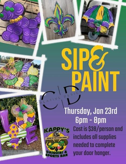 Sip & Paint "Mardi Gras Style" 