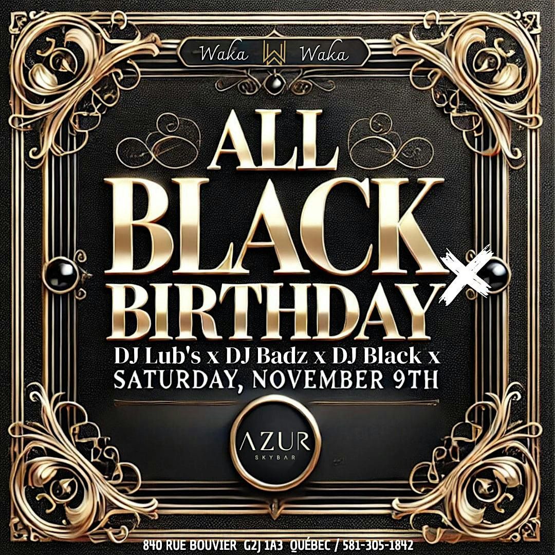 ALL BLACK  PARTY AT AZUR SKYBAR