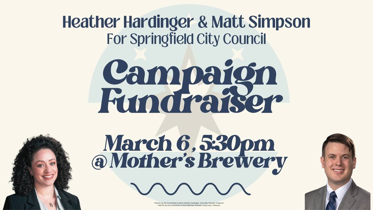 Campaign Fundraiser to Support Heather Hardinger and Matt Simpson for SGF City Council