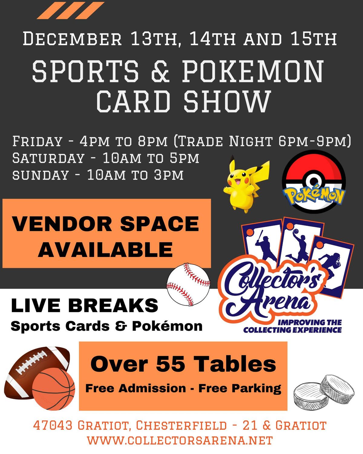 Sports Card & Pok\u00e9mon Card Show