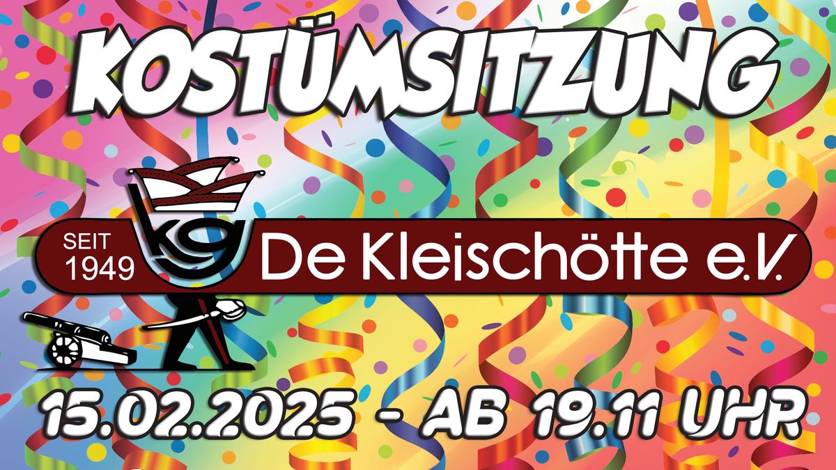 Kost\u00fcmsitzung KG de Kleisch\u00f6tte e.V. 2025