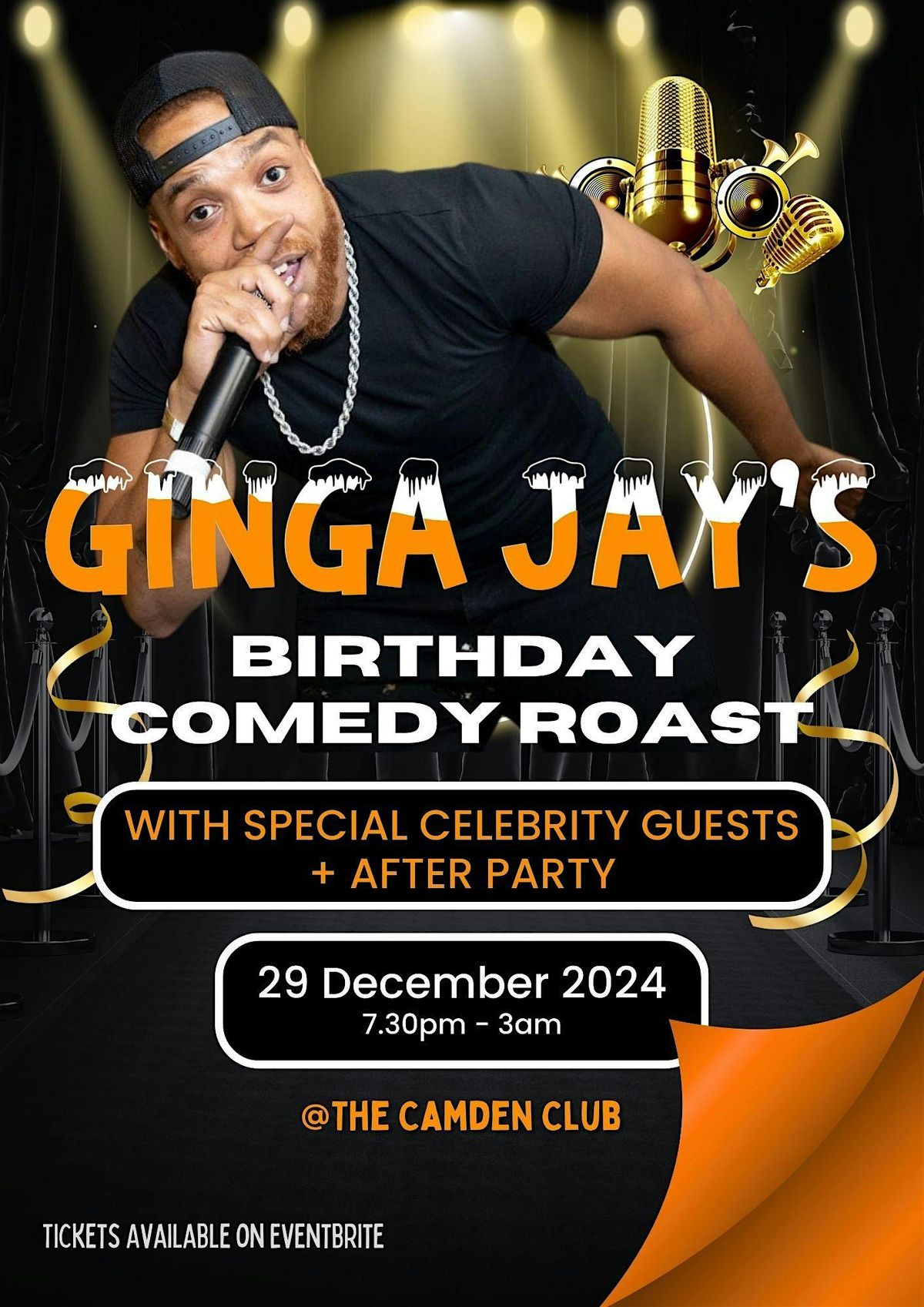 Join GingaJay & Friends for his comedy roast special\u203c\ufe0f