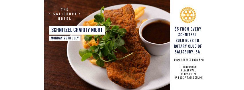 Charity Schnitzel Night - Rotary Club of Salisbury