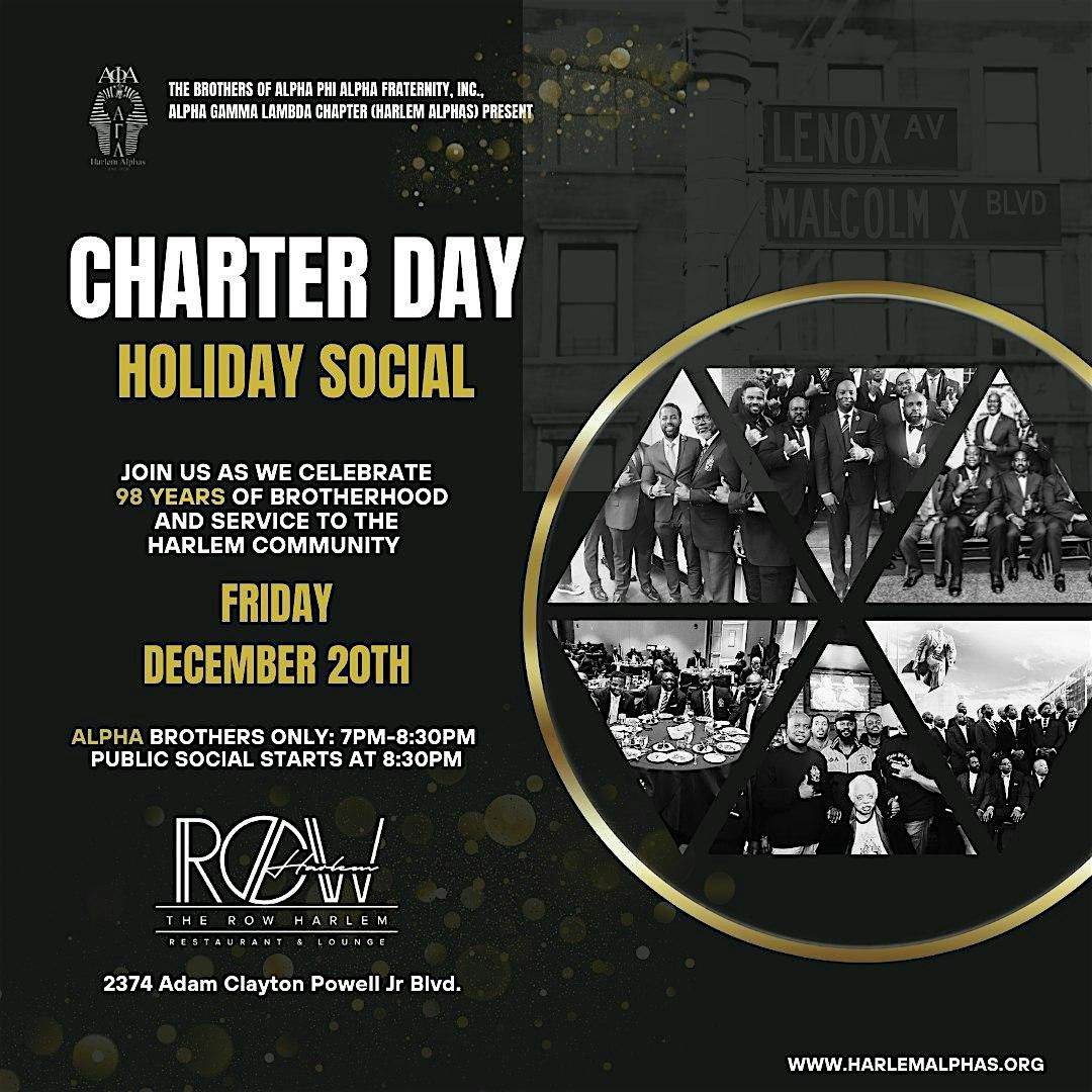 Harlem Alphas'  Charter Day Holiday Social