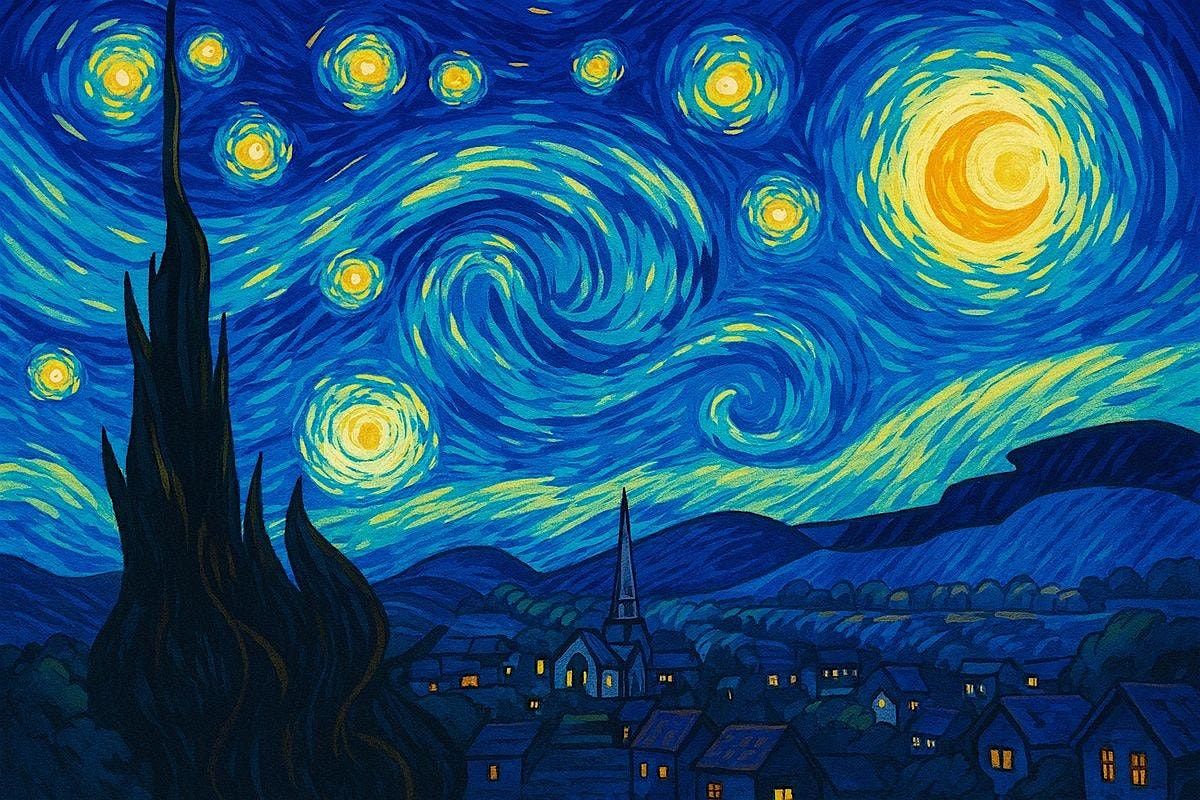 Water Color Starry Night! with Sherry Thurston