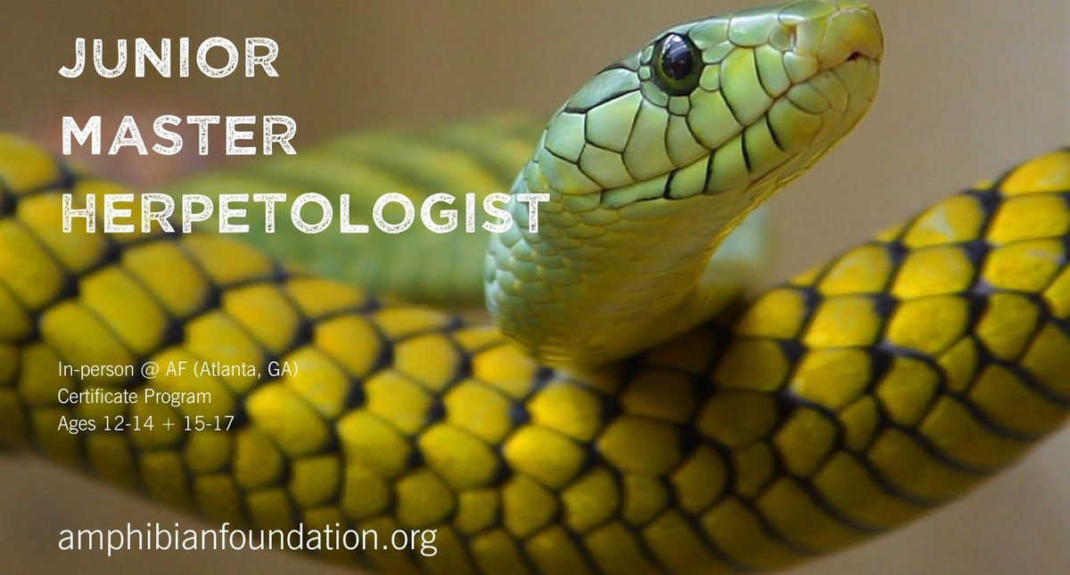 Jr Master Herpetologist Program - Live & In-person - Fall 2024