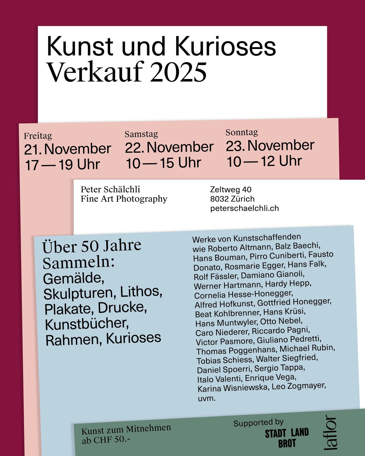 Kunst und Kurioses \u2013 Peter Sch\u00e4lchli \u00f6ffnet seine Sammlung