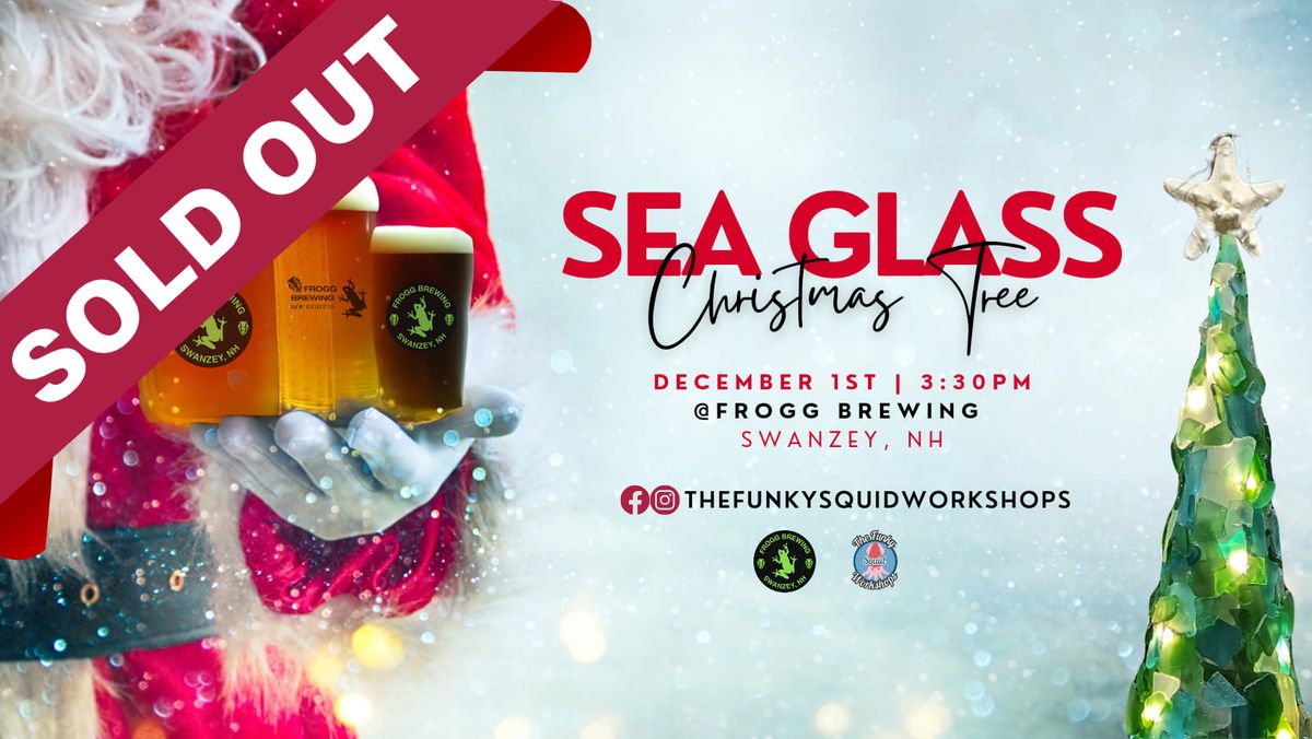 DIY Sea Glass Christmas Tree @Frogg Brewing!