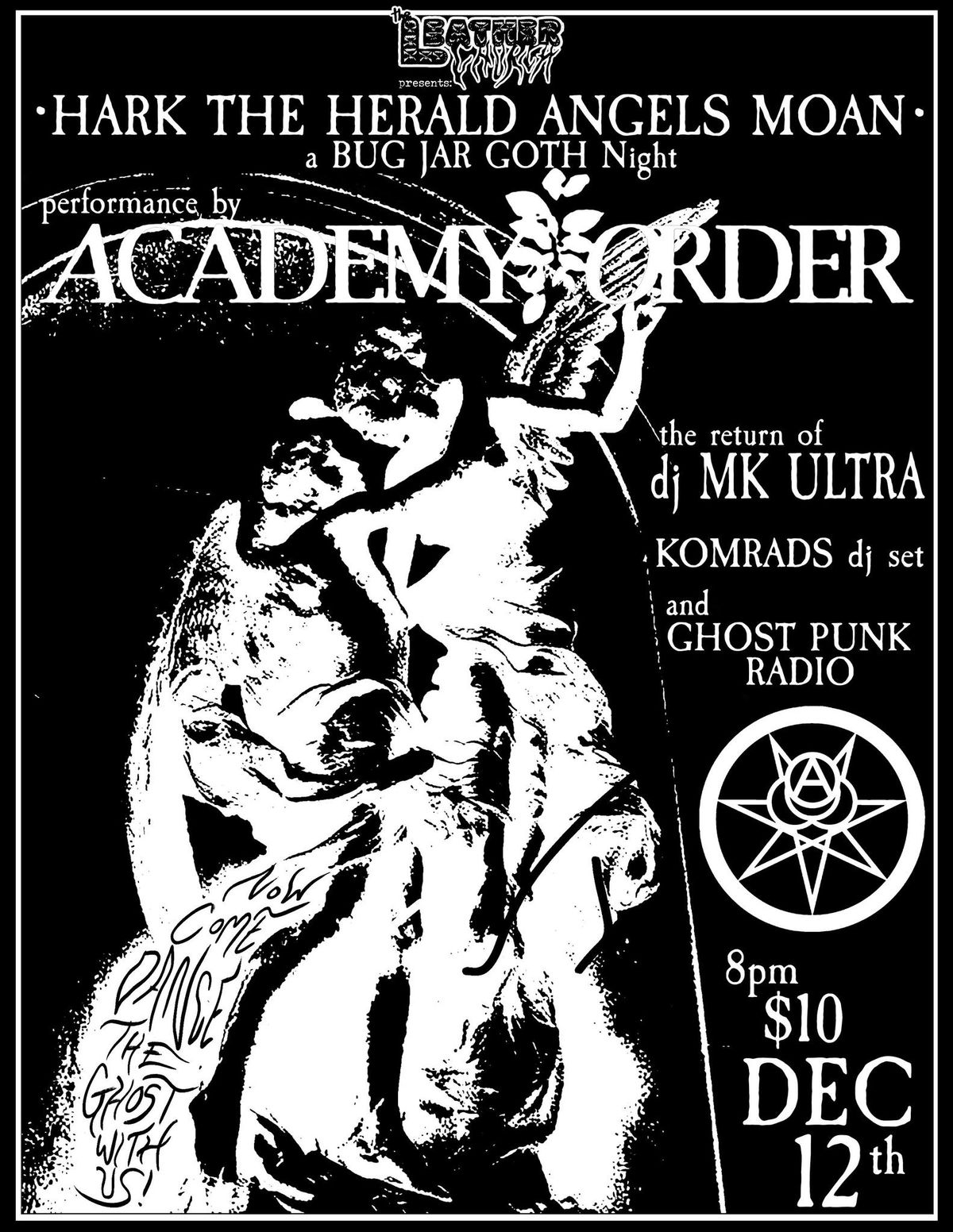 GOTH NIGHT at the BUG JAR w\/ ACADEMY ORDER, DJ MK ULTRA, KOMRADS dj set 