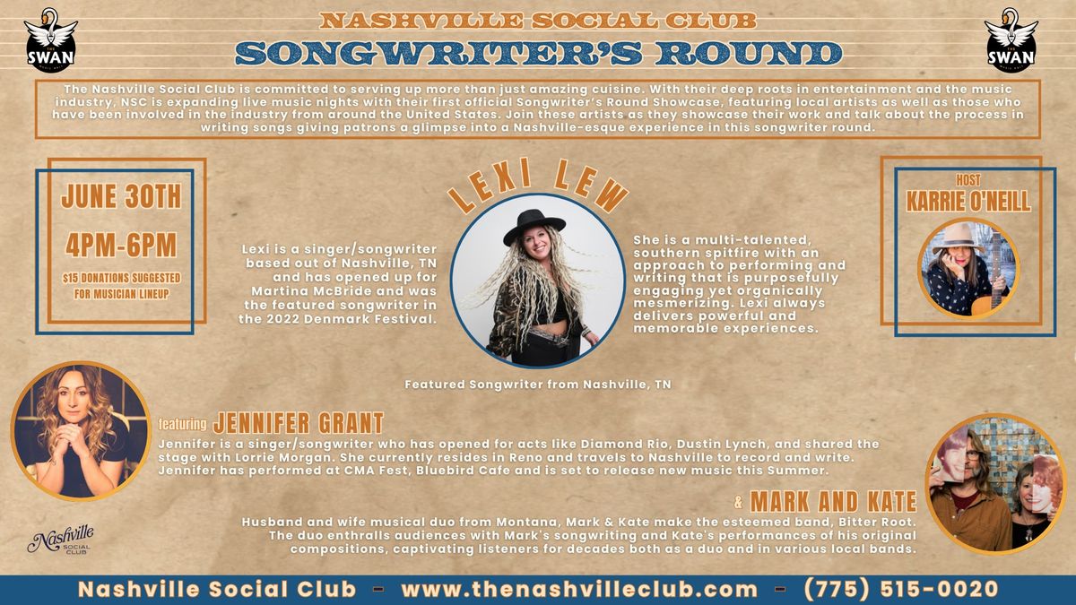 Nashville Social Club - Songwriter's Round 