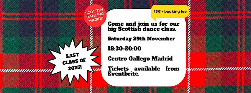 Scottish Dancing Madrid - Saturday 29th November
