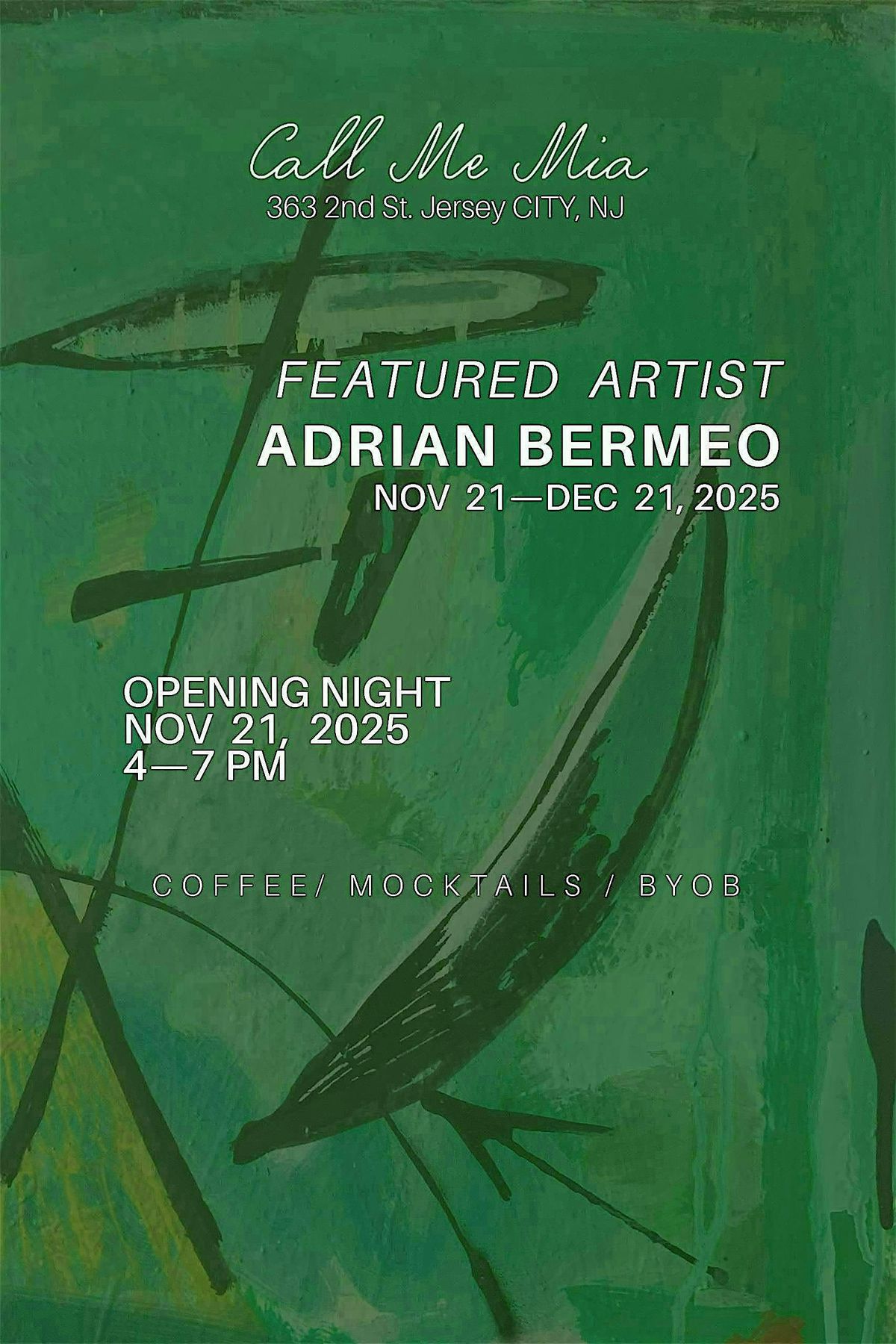 Adrian Bermeo at Call Me Mia