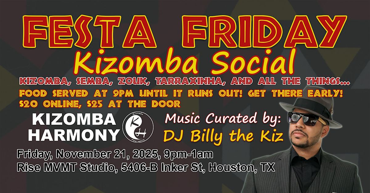 Kizomba Harmony Festa Friday Social November 2025