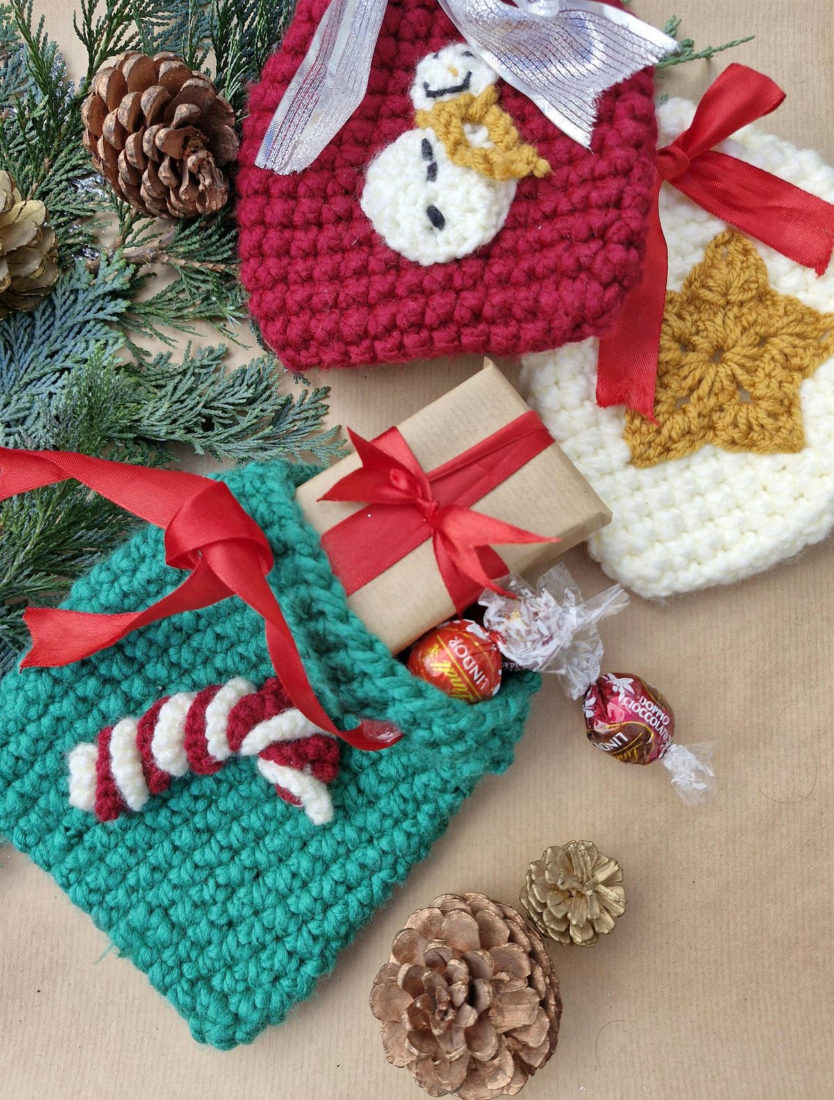 Crochet Christmas Gift Bag Workshop  - Edinburgh
