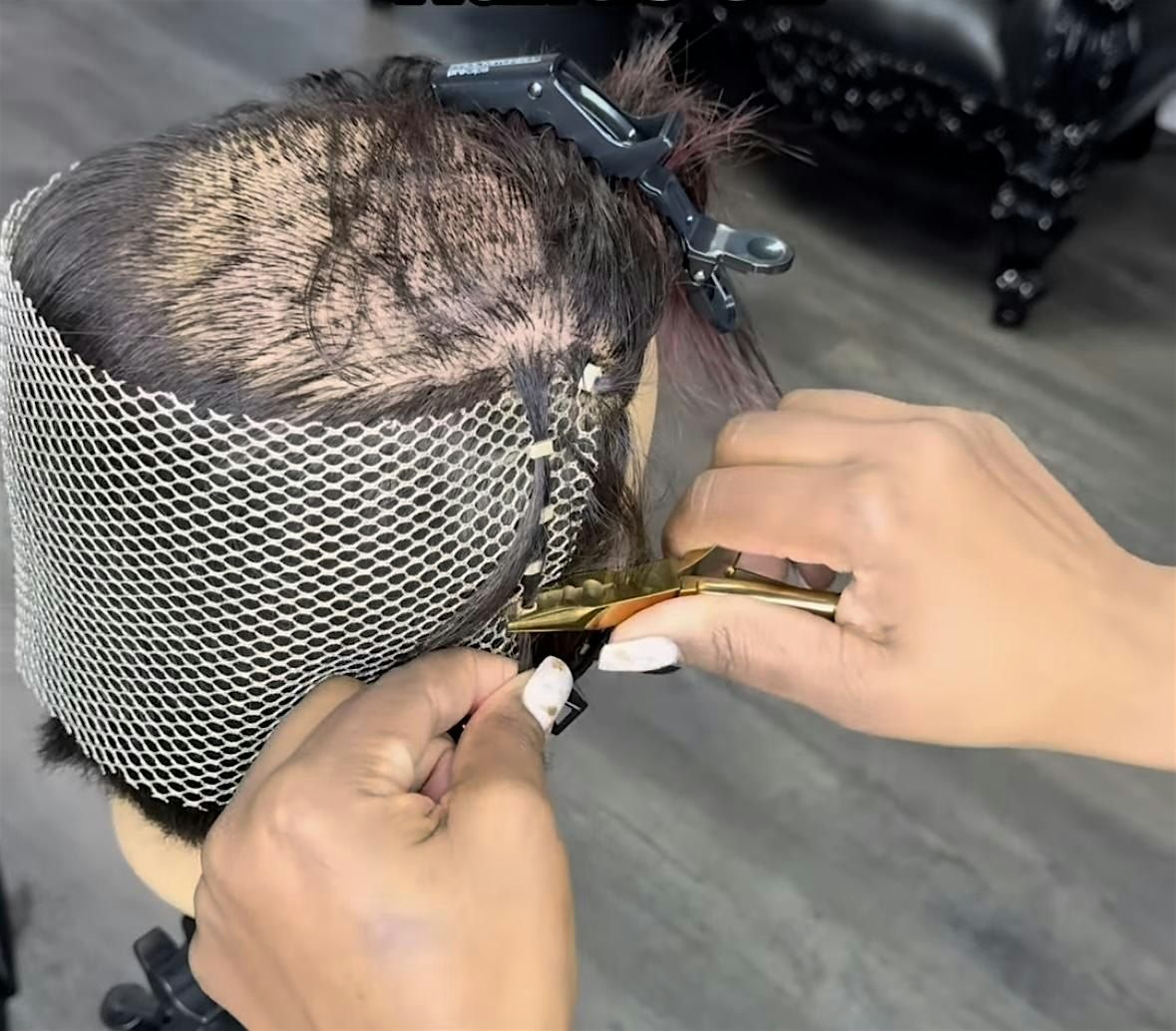 Mesh integration course for hair loss