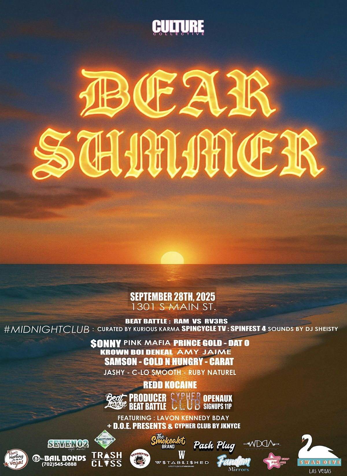 DEAR SUMMER : LIVE AT SWAN DIVE SUNDAY SEPT.28TH