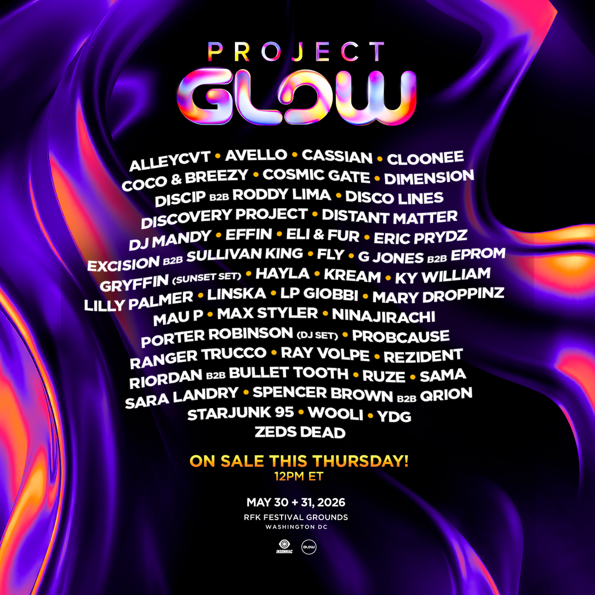 2026 Project Glow - Sunday at Festival Grounds at RFK Campus