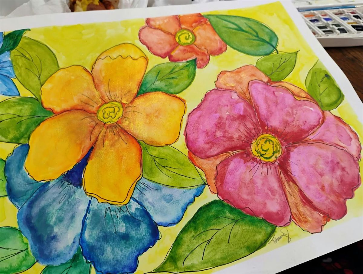 Springtime Floral Watercolor Class