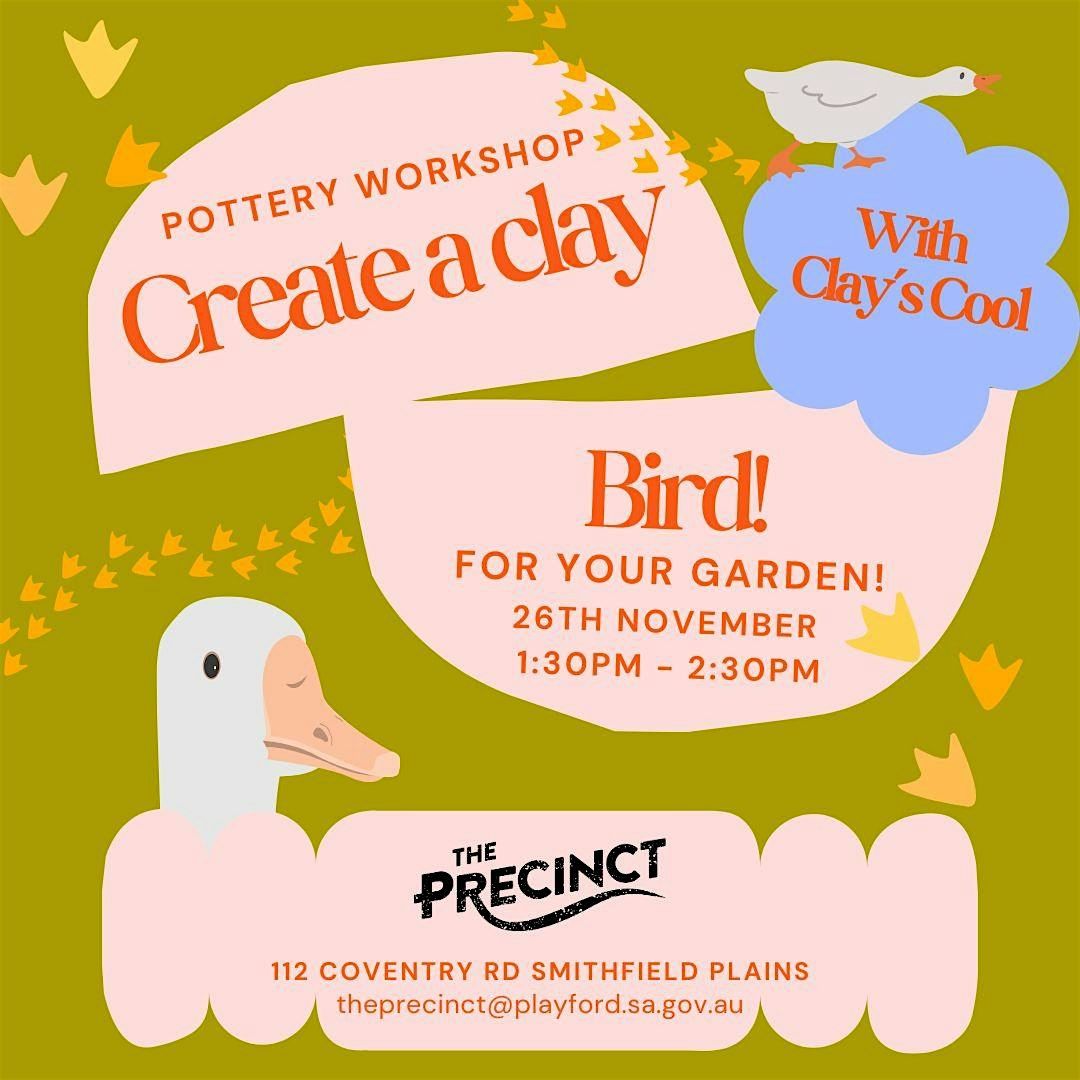 Create a clay bird with Belinda - Clay's Cool