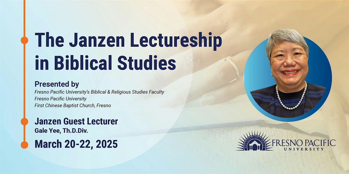 Janzen Lecture Series: Asian American Biblical Interpretation