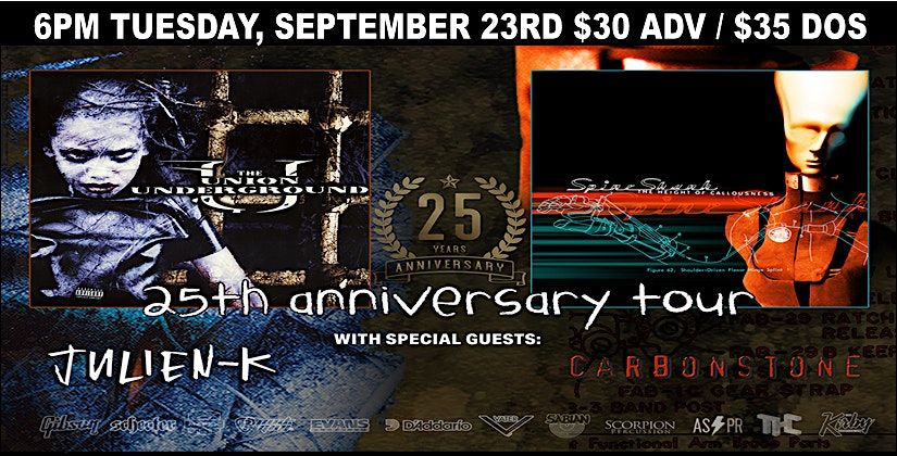 The Union Underground \/ Spineshank \/ Julien-K \/ Carbon Stone at Bigs Bar