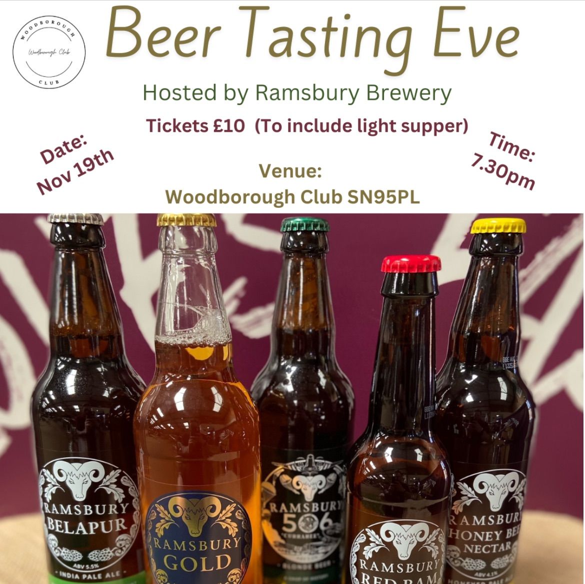 Beer tasting hosted by Ramsbury Brewery 